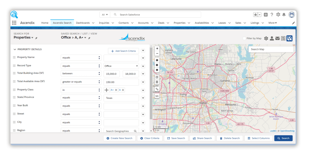ascendix-search-commercial-real-estate-properties-search
