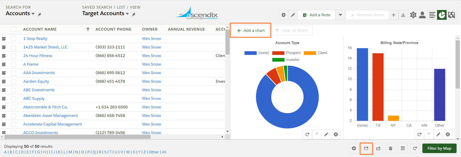 Ad-hoc-lists-Adding-charts-Ascendix-Search-for-Salesforce