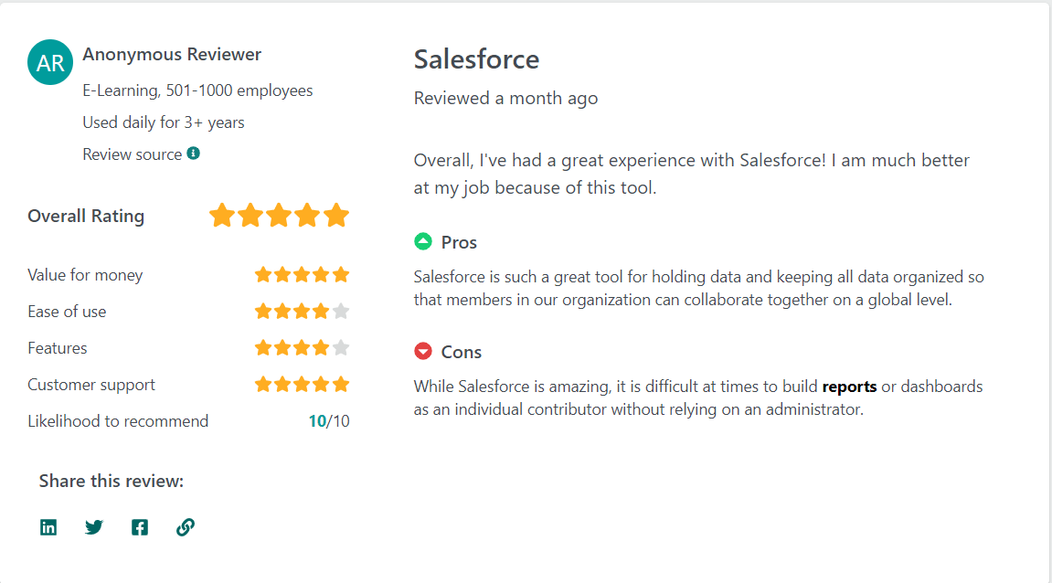 Salesforce-reporting-reviews