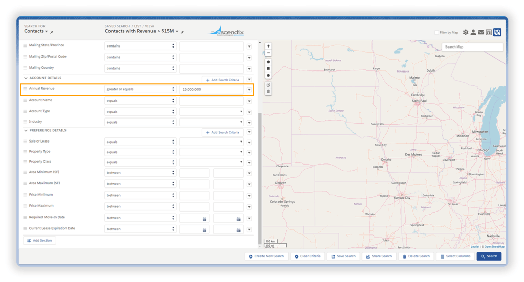 using Ascendix Search for Salesforce related lists