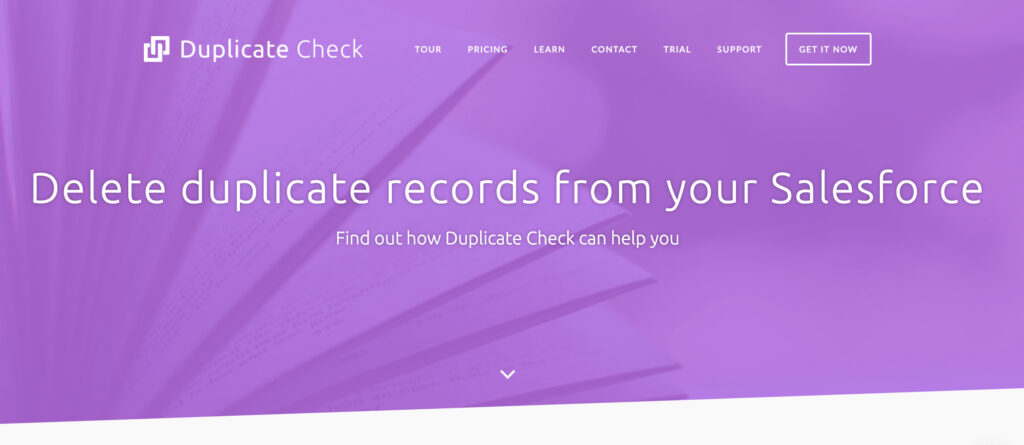 Duplicate Check Home Page
