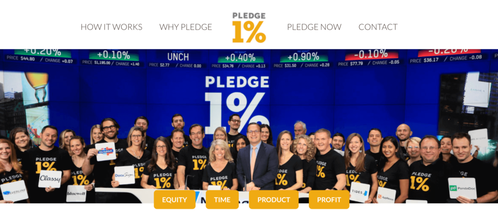 PledgeOnePercent Home Page