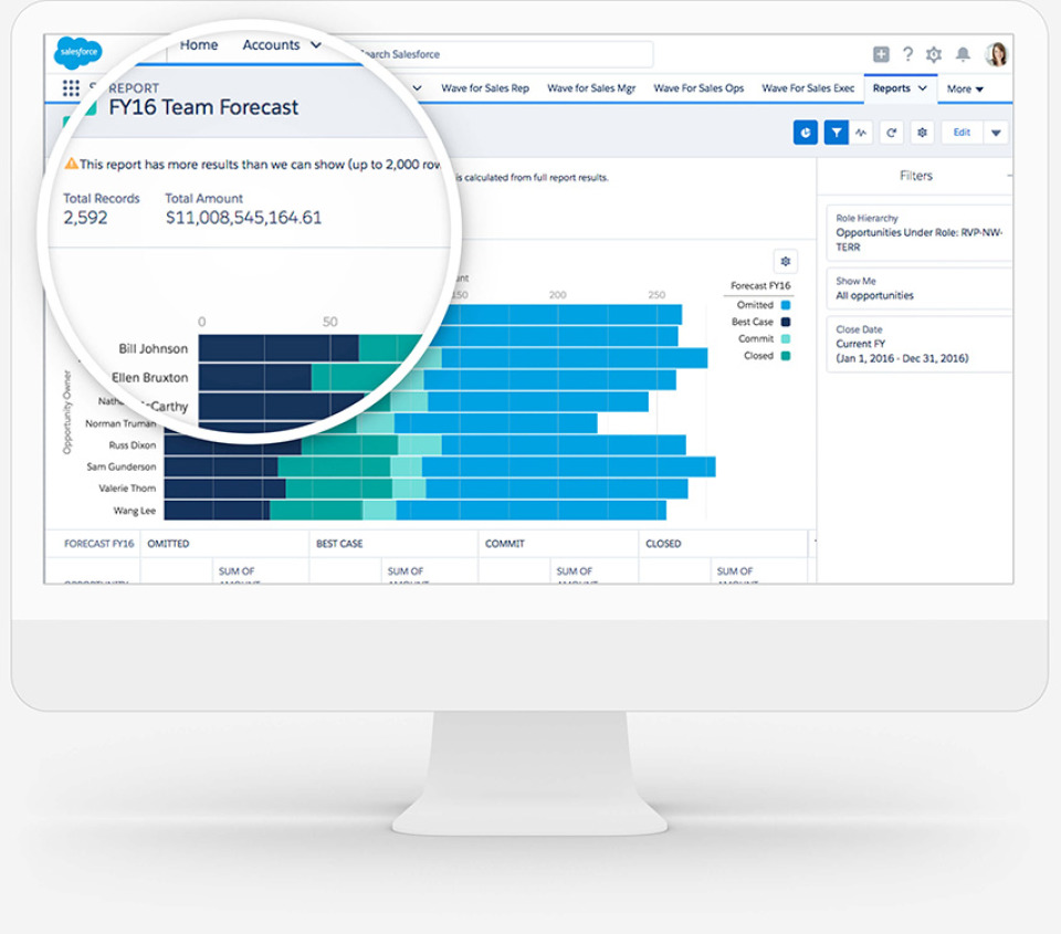 Salesforce Sales Forecasting Feature