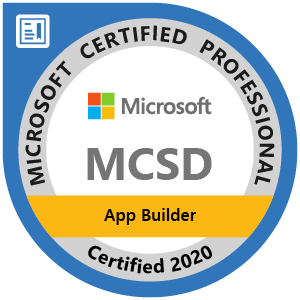 MCSD certificate microsoft