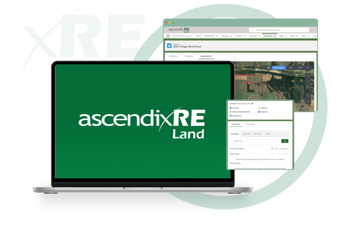 AscendixRE Land CRM New Home Page
