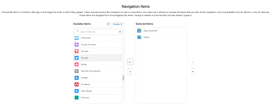 How to Choose and Arrange Items that Users Can See in Salesforce App Ascendix