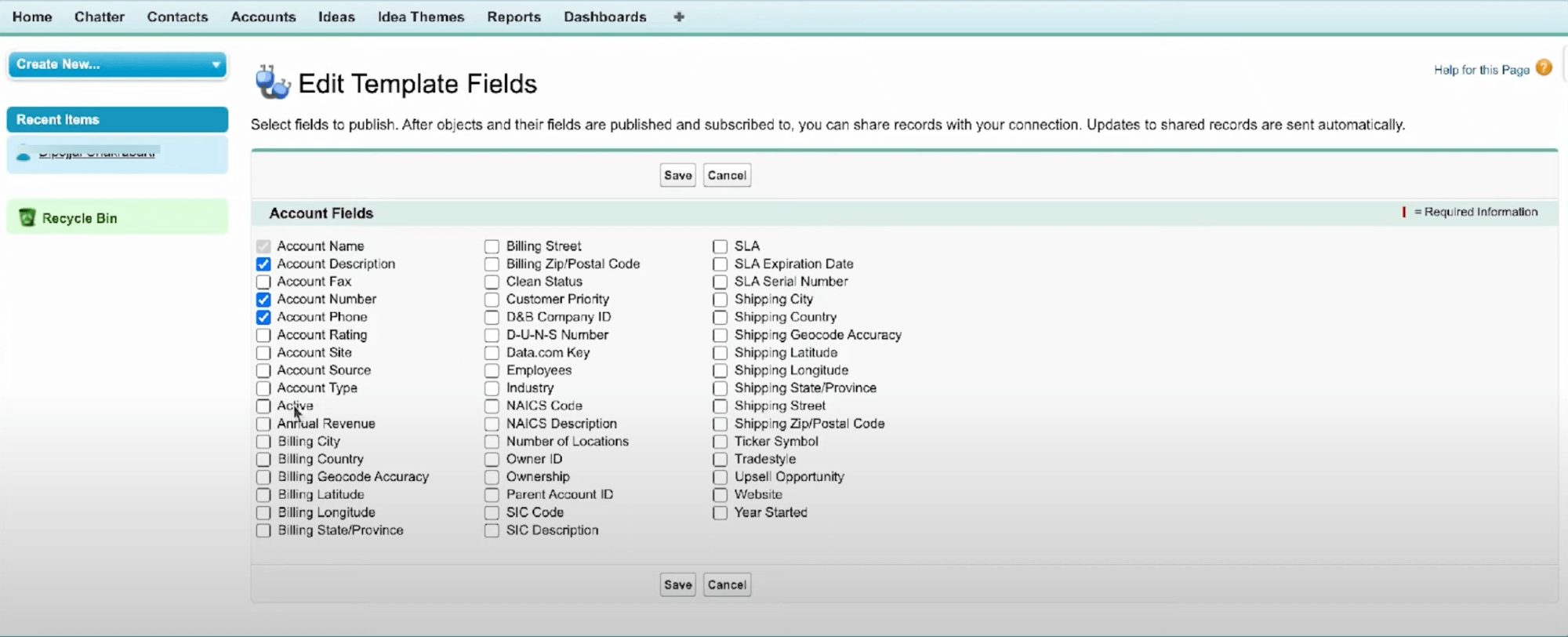 How to Edit Template Fields in Salesforce Ascendix