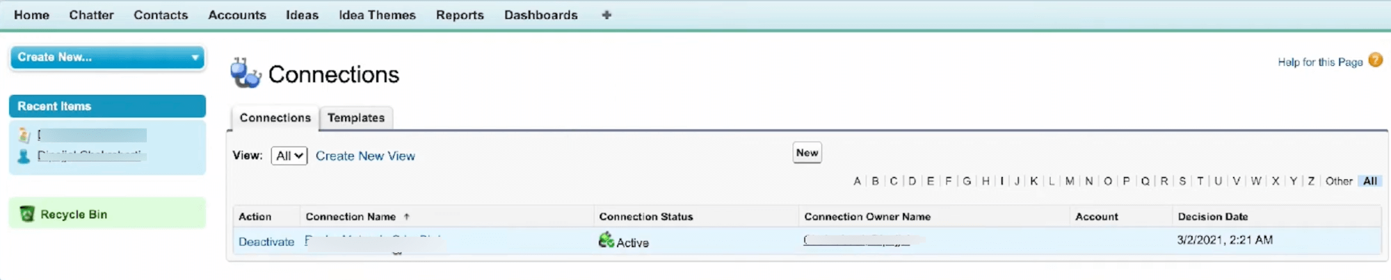 How to Set up Connections in Salesforce Classic Ascendix
