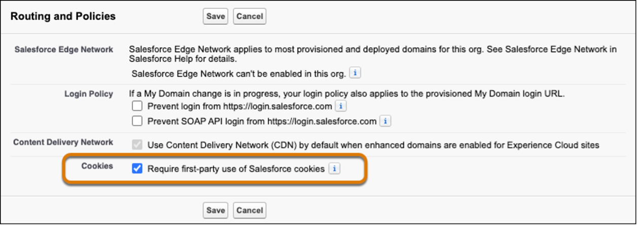 How to Enable the Option 'Require first-party use of Salesforce cookies' | Ascendix