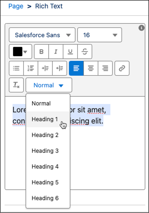 How to Customize Rich Text Headings in Salesforce | Ascendix