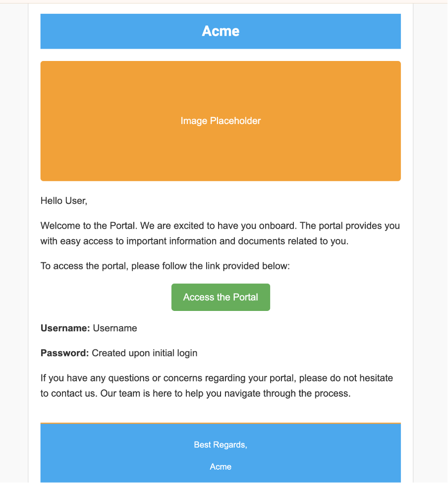 An Example of Email Template Generation with Brand Colors Ascendix