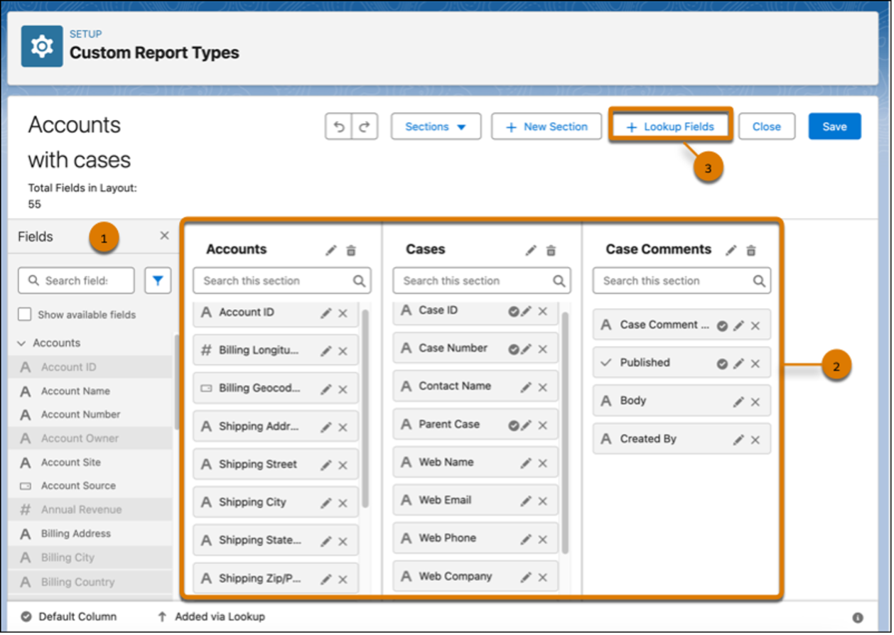 Enhanced Custom Report Types Layout Ascendix