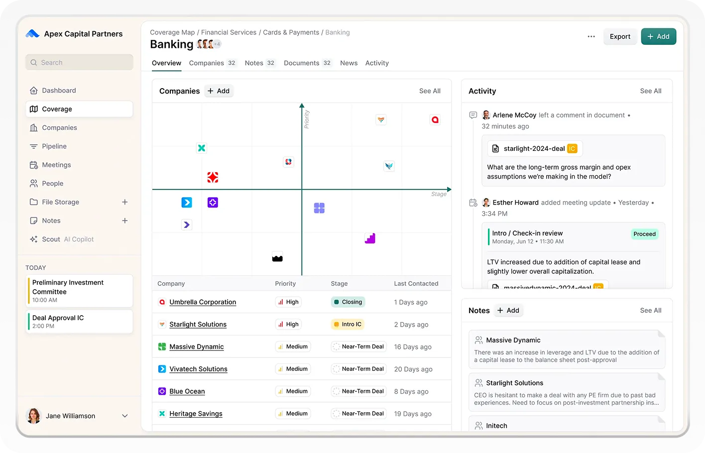 Meridian CRM Home Page