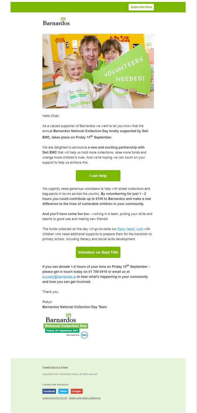 Fundraising Event Invitation Email Example