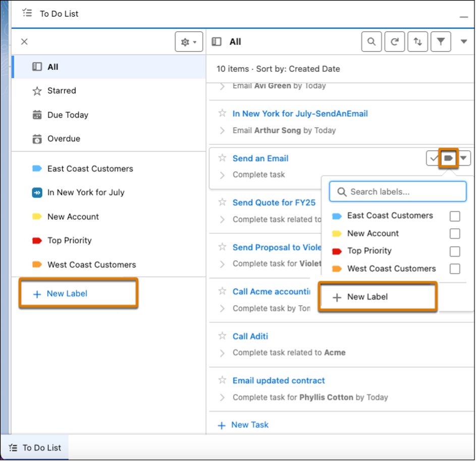 How to Add Custom Labels in To Do Lists