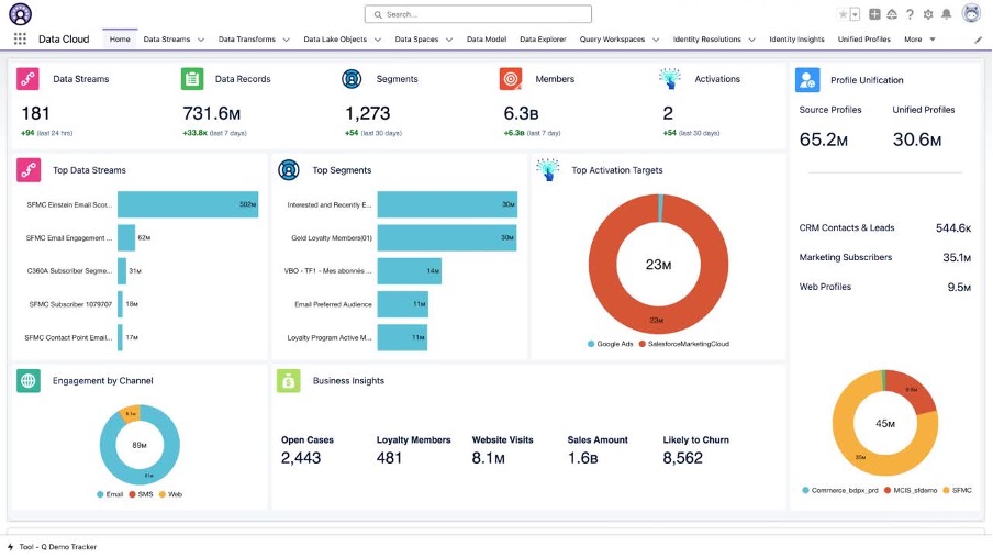 Salesforce Data Cloud Dashboard