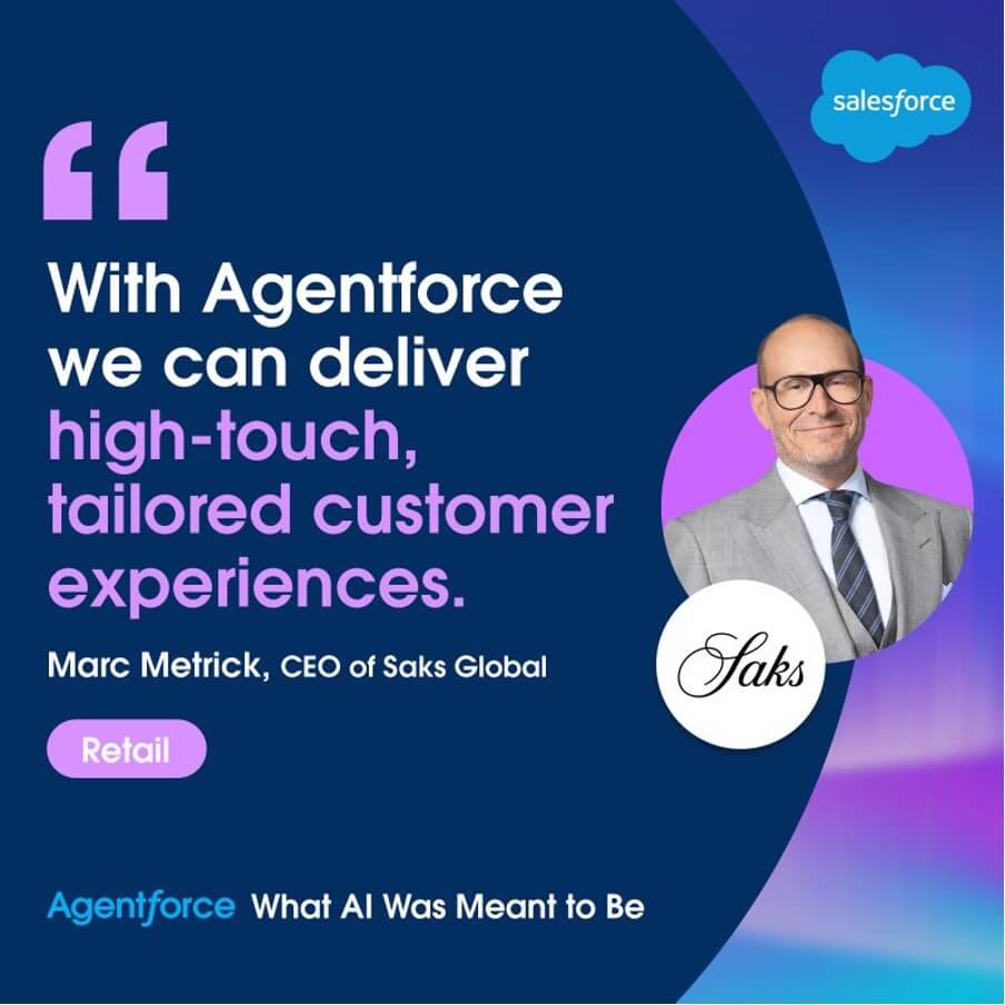 Marc Metric, CEO at Saks Global Testimonial