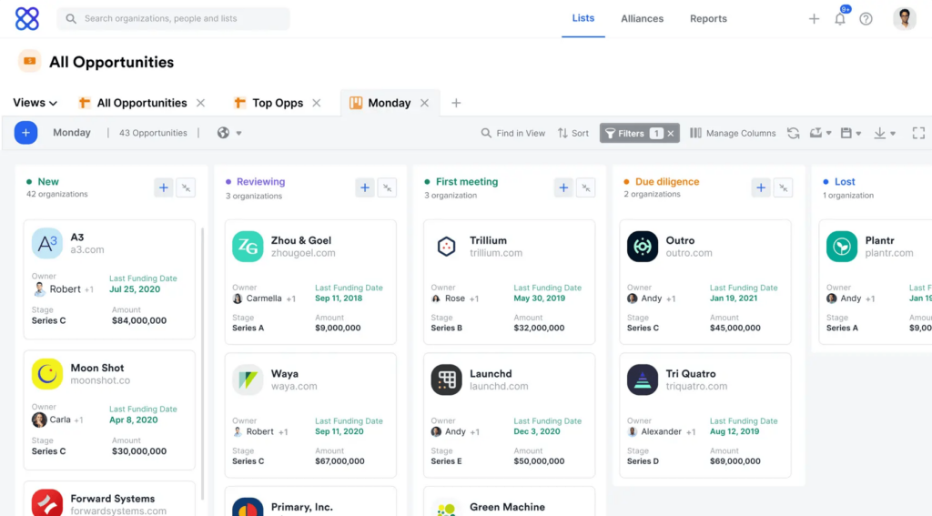 Affinity Private Equity Deal Tracking Software