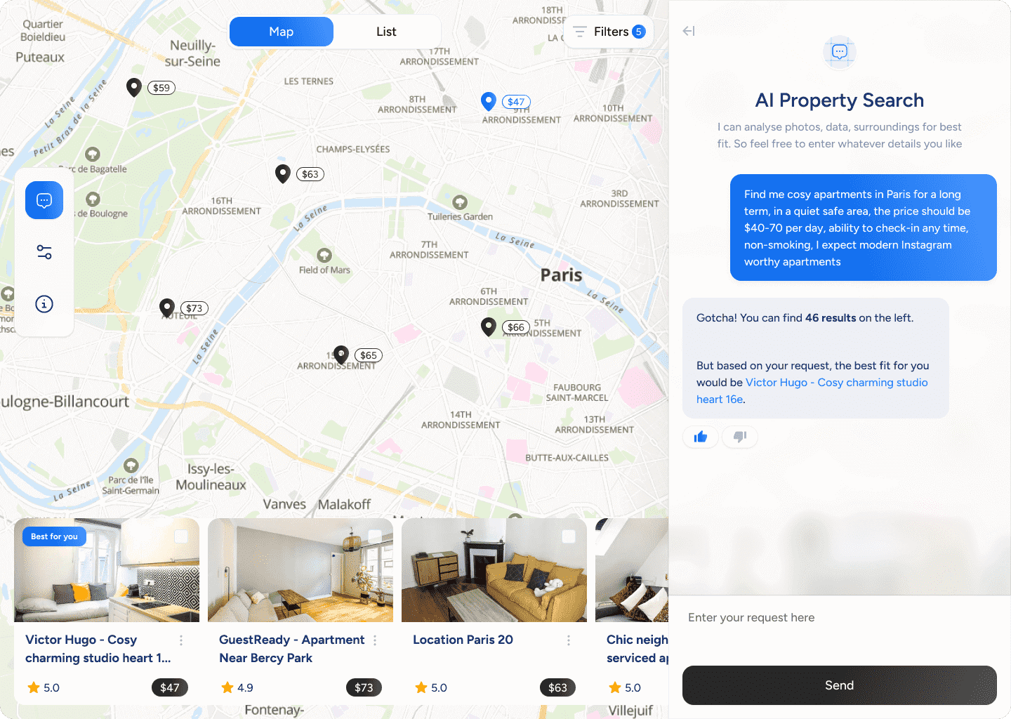 AI property search