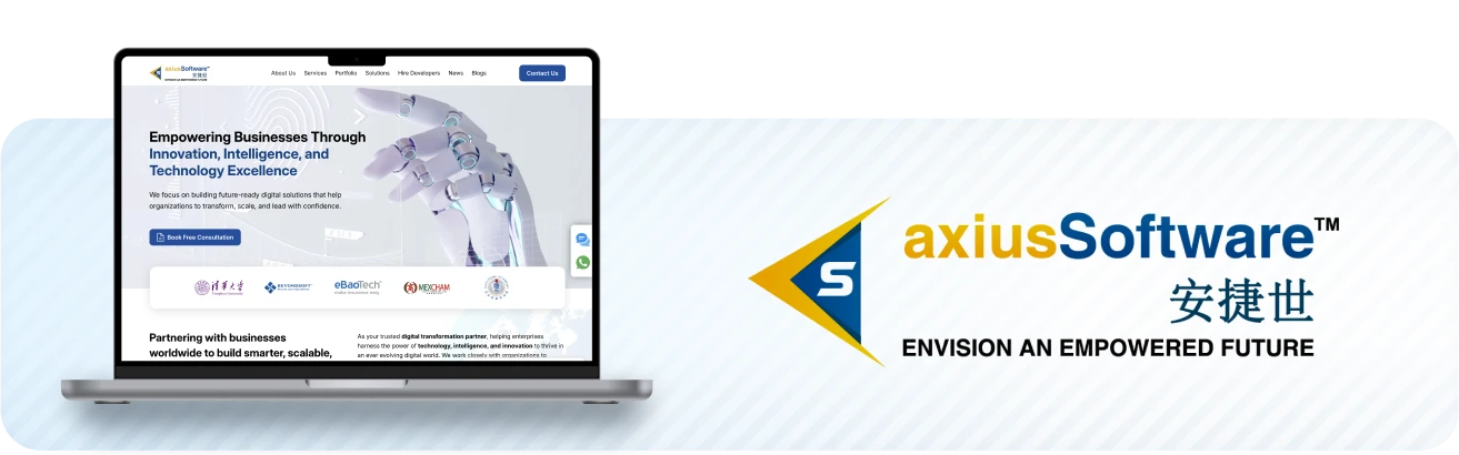 top app development services providers - axius software